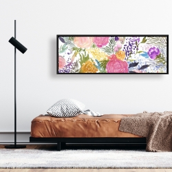 Framed 16 x 48 - Bundle of flowers