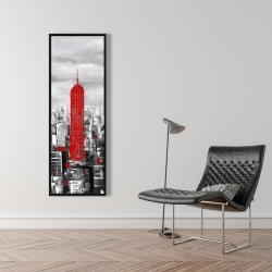 Framed 16 x 48 - Empire state building of new york