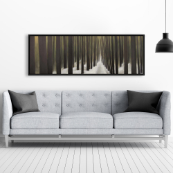 Framed 20 x 60 - Hiking in the forest