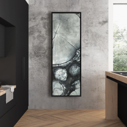 Framed 20 x 60 - Textured wooden logs