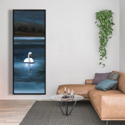 Encadré 20 x 60 - Magnifique cygne