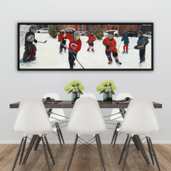 Encadré 20 x 60 - Jeunes joueurs de hockey
