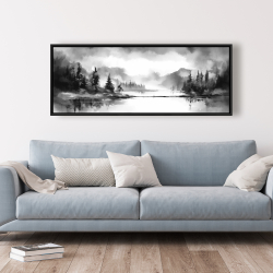 Framed 20 x 60 - By the lake