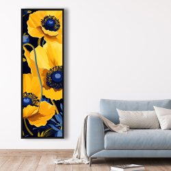 Encadré 20 x 60 - Jaune et bleu
