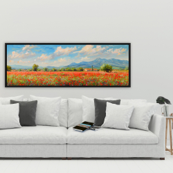 Encadré 20 x 60 - Champ rouge