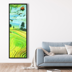 Encadré 20 x 60 - Rizières du vietnam