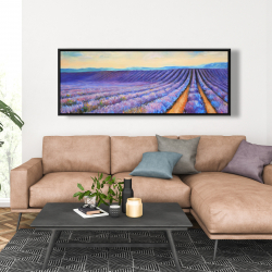 Framed 20 x 60 - Lavender fields