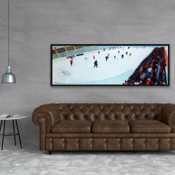 Framed 20 x 60 - Game of hockey