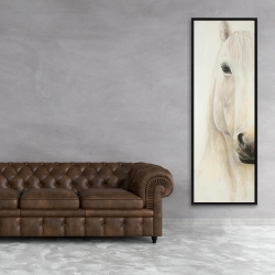 Encadré 20 x 60 - Demi-portrait d'un cheval souriant