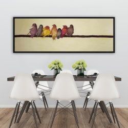 Encadré 20 x 60 - Famille d'oiseaux