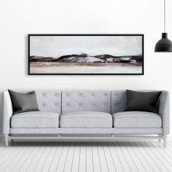 Encadré 20 x 60 - Montagnes en aquarelle
