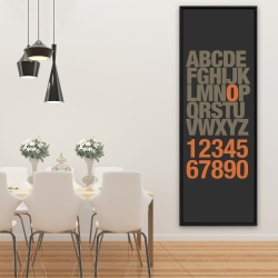 Encadré 20 x 60 - Alphabet et numéro
