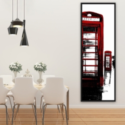 Framed 20 x 60 - Telephone box and big ben of london