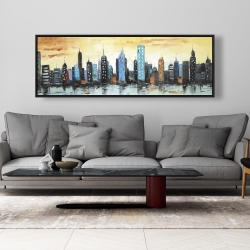 Framed 20 x 60 - Skyline on cityscape