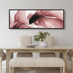 Encadré 20 x 60 - Deux betta rouge