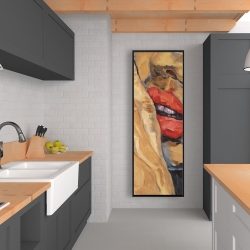 Encadré 20 x 60 - Plan rapproché d'une bouche