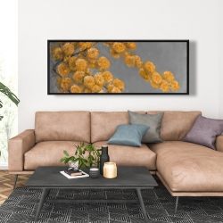 Encadré 20 x 60 - Plante à fanons dorés en fleurs