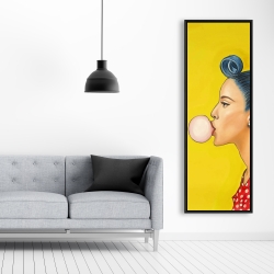Encadré 20 x 60 - Femme rétro avec queue de cheval