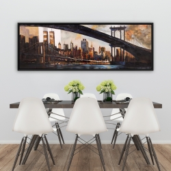 Encadré 20 x 60 - Coucher du soleil sur new-york
