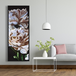Framed 20 x 60 - Peonies