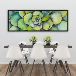Encadré 20 x 60 - Succulent à l'aquarelle