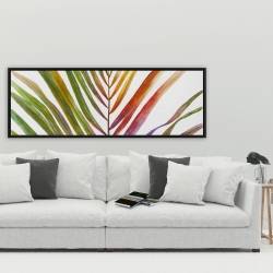 Encadré 20 x 60 - Feuille de palmier tropical