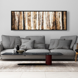 Framed 20 x 60 - Trees of an asbtract forest