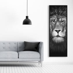 Framed 20 x 60 - Lion portrait