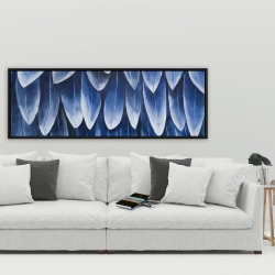 Encadré 20 x 60 - Plumage bleu