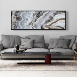 Framed 20 x 60 - Abstract geode
