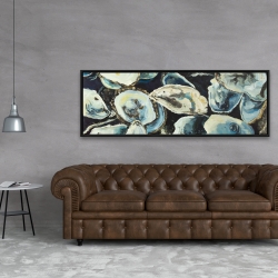 Encadré 20 x 60 - Coquilles d'huîtres