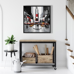 Encadré 24 x 24 - Rue achalandée de la ville de new york