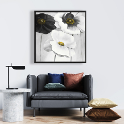 Encadré 24 x 24 - Assortiments de fleurs blanches