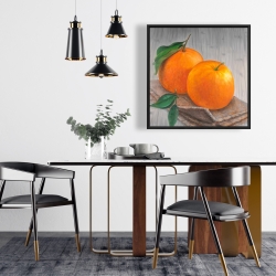 Framed 24 x 24 - Two oranges
