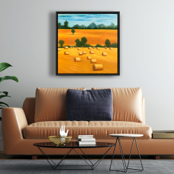 Framed 24 x 24 - Hay bale fields