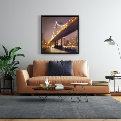 Framed 24 x 24 - New-york at night