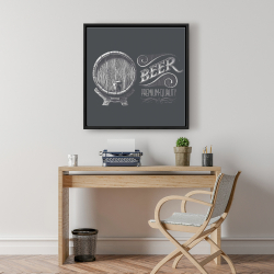 Framed 24 x 24 - Old beer sign