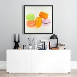 Framed 24 x 24 - Small bites of macaroons