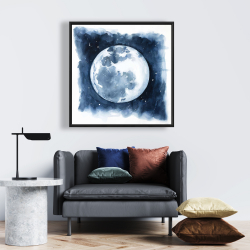 Framed 24 x 24 - Satellite view of the earth
