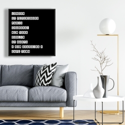 Framed 24 x 24 - Table of big cities