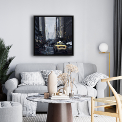 Framed 24 x 24 - New york in the dark