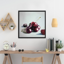 Encadré 24 x 24 - Cerises sombres lustrées