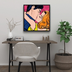 Encadré 24 x 24 - Couple de style pop art