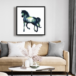 Framed 24 x 24 - Elegant horse