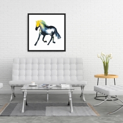 Framed 24 x 24 - Galloping horse
