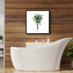 Framed 24 x 24 - Tied up persil bundle - fr
