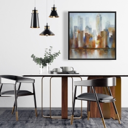 Encadré 24 x 24 - Paysage urbain dans le brouillard
