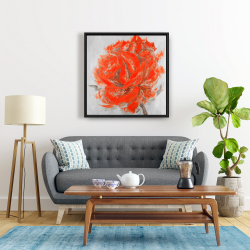 Encadré 24 x 24 - Rose abstraite