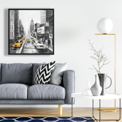 Encadré 24 x 24 - Taxis jaunes à new-york