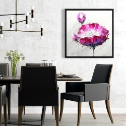 Framed 24 x 24 - Fuchsia wild flower